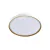 PLAFON REDONDO 33CM 24W TORONTO BRANCO C/ DOURADO HEVVY - loja online