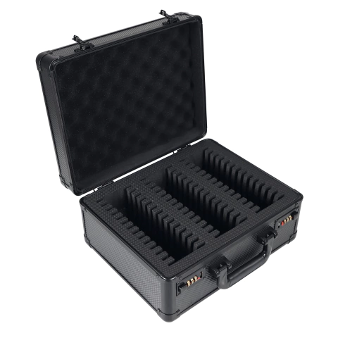 Estuche organizador de tarjetas Maleta de Aluminio 3 Filas