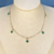 Choker Folheada com Pingentes de Zircônia - loja online