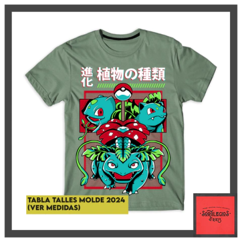 Remera Bulbasaur Evoluciones - comprar online