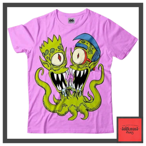 Remera Bart Y Milhouse Aliens - comprar online