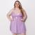 Camisola Sabrina Plus Size com Renda e Detalhe de Joia na internet