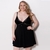 Imagem do Camisola Sabrina Plus Size com Renda e Detalhe de Joia