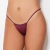 Tanga fio dental lisa na cor bordô