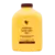 Frasco de suco Aloe Vera Gel Forever Living, com rótulo amarelo e tampa marrom, contendo 1 litro.