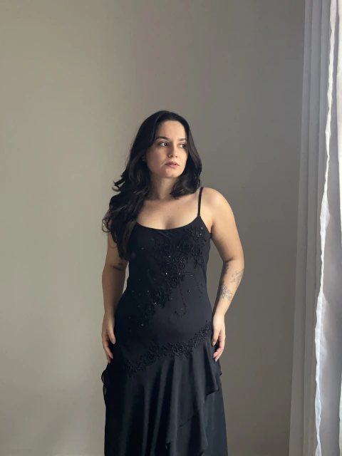 Vestido vintage preto