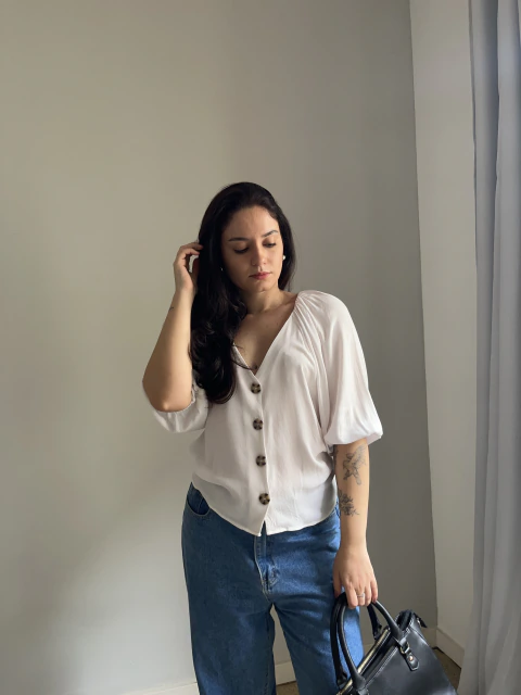Blusa branca Ak