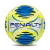 Bola de futevôlei Penalty Beach Soccer Pro XXIII, com design colorido em amarelo e azul.