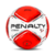 Bola de futebol Society Penalty Ecoknit S11, com design em vermelho e branco.