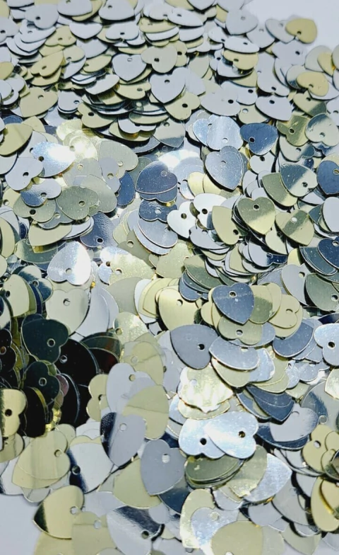 Lentejuelas x 250 gr (corazón) - comprar online