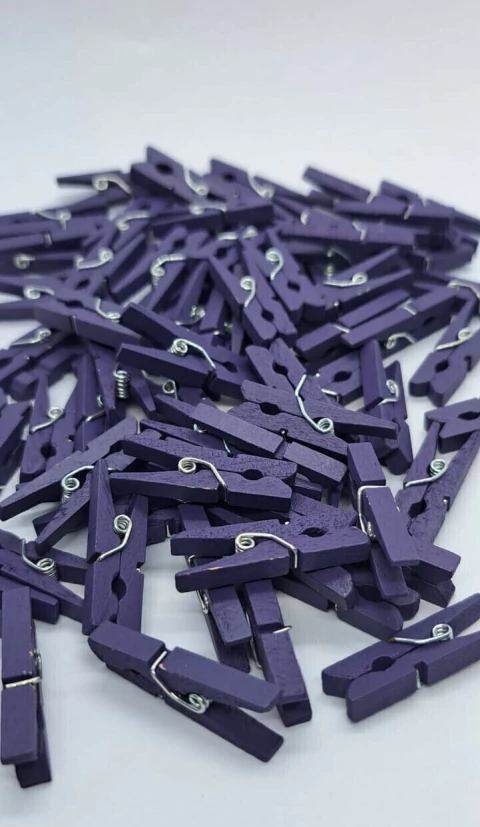 Broche madera color 30mm x12 unidades - 10 paquetes - comprar online