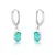 Brinco Argola Liso Oval Cristal de Prata - comprar online
