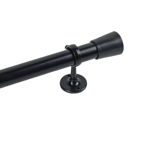 Barral de cortina Negro Metálico Premium - comprar online