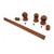 Barral de cortina Madera Cedro Bochita 22mm - comprar online