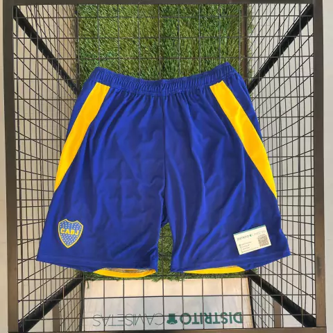 Short Boca titular 2025 franja amarilla