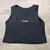 Crop ajustado (musculosa corta) morley negro talle (L) MD002N - comprar online