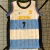 Musculosa Argentina J.J.O.O dos franjas celestes Niño