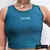 Crop ajustado (musculosa corta) morley verde petróleo talle (L) MD002VP - comprar online