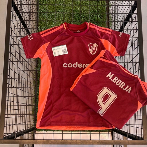 Camiseta River 2025 suplente bordo niño