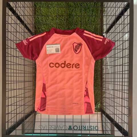 Camiseta River entrenamiento rosa niño