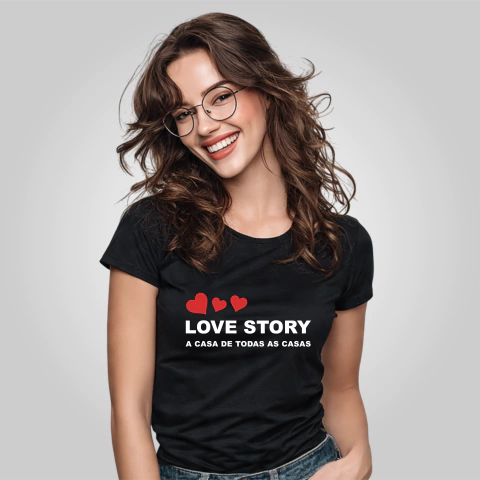 Camiseta Babylook Retrô Love Story A Casa De Todas As Casas São Paulo - comprar online