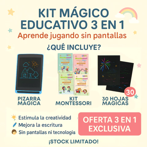 KIT MAGICO EDUCATIVO 3 EN 1 - APRENDE JUGANDO - comprar online