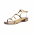 Sandállia com Salto Quadrado e Spikes Ouro Camila Amorim - comprar online