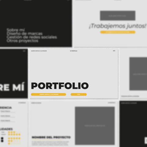 Portfolio Personal | Presentación de proyectos - Plantilla Editable