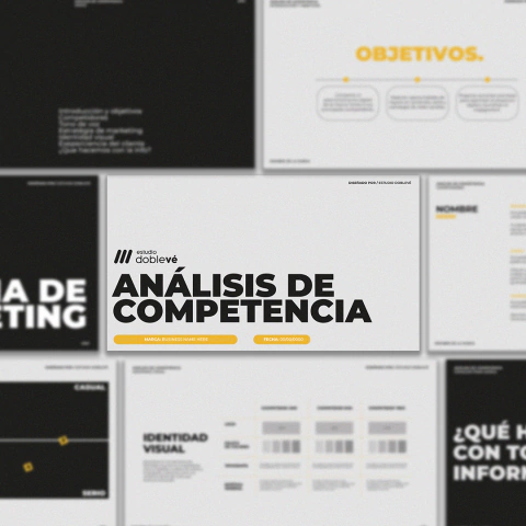 Análisis de competencia - Benchmarking - Plantilla Editable