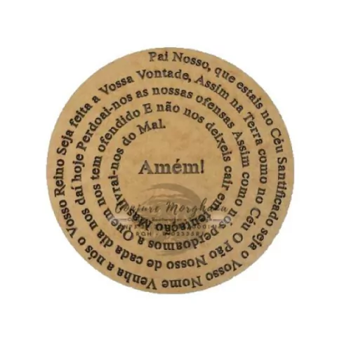 Mandala Pai Nosso Espiral 30cm