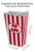 Lluvia de Nieve - Caja de Palomitas Mediana paquete c/10 pzas - NAVIDAD - comprar en línea