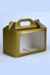 ORO METALIZADO Caja Jumbo c/ventana paquete c/5 pzas - MAYOREO - Festacenter