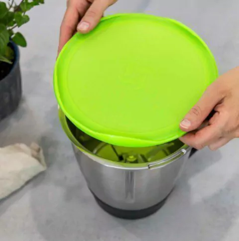 Tampa de silicone verde para copo de mistura Thermomix TM6, TM5, TM31 SW10570