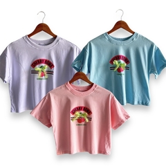 Semi Cropped Cherry Laço - comprar online