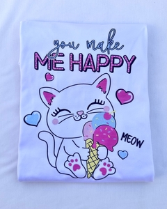 Gato Sorvete happy - Infantil Suede na internet