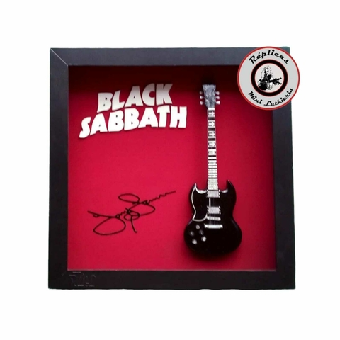 Quadro Replicas Mini Luthieria - Tommy Iommi - Black Sabbath