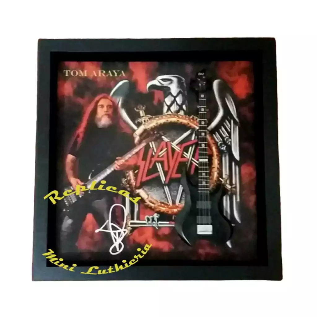 Quadro Replicas Mini Luthieria - Tom Araya - Slayer