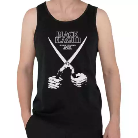 Camiseta Regata Black Flag - Everything Went Black