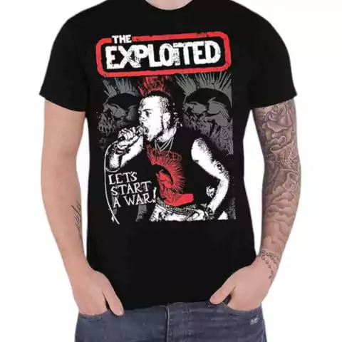 Camiseta Exploited - Let's Start War !