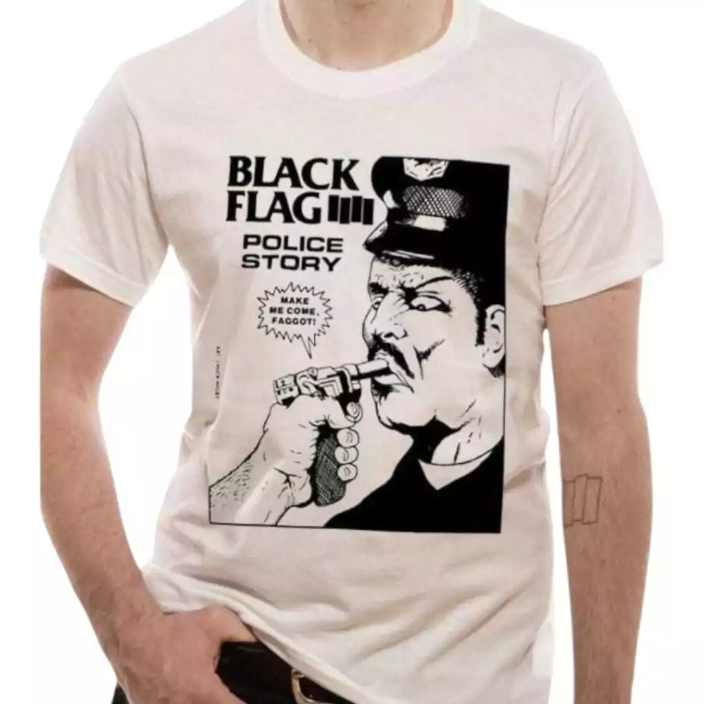 Camiseta Black Flag - Police Story