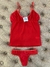 Conjunto rojo con strass