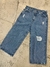Wide leg rotura azul nevado