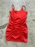 Vestido de satén con frunces - comprar online