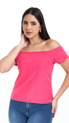 Blusa Ombro a Ombro Rosa