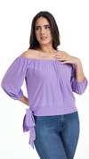 Blusa Ciganinha Lavanda