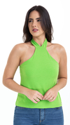 Blusa Frente Única Verde Neon