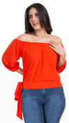 Blusa Ciganinha Laranja