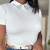 Imagem do Blusa T-shirt com Gola em Pedrarias