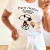 T-shirt Snoopy Paris com camurça