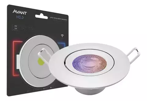 SPOT LED NEO REDONDO 5W 2.7K 6.5K RGB BIV AVANT
